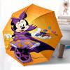 1pc Halloween Minnie Automatic Umbrella Durable Iron Frame & Plastic Handle, Sturdy Construction, Playful Design Yy250822033