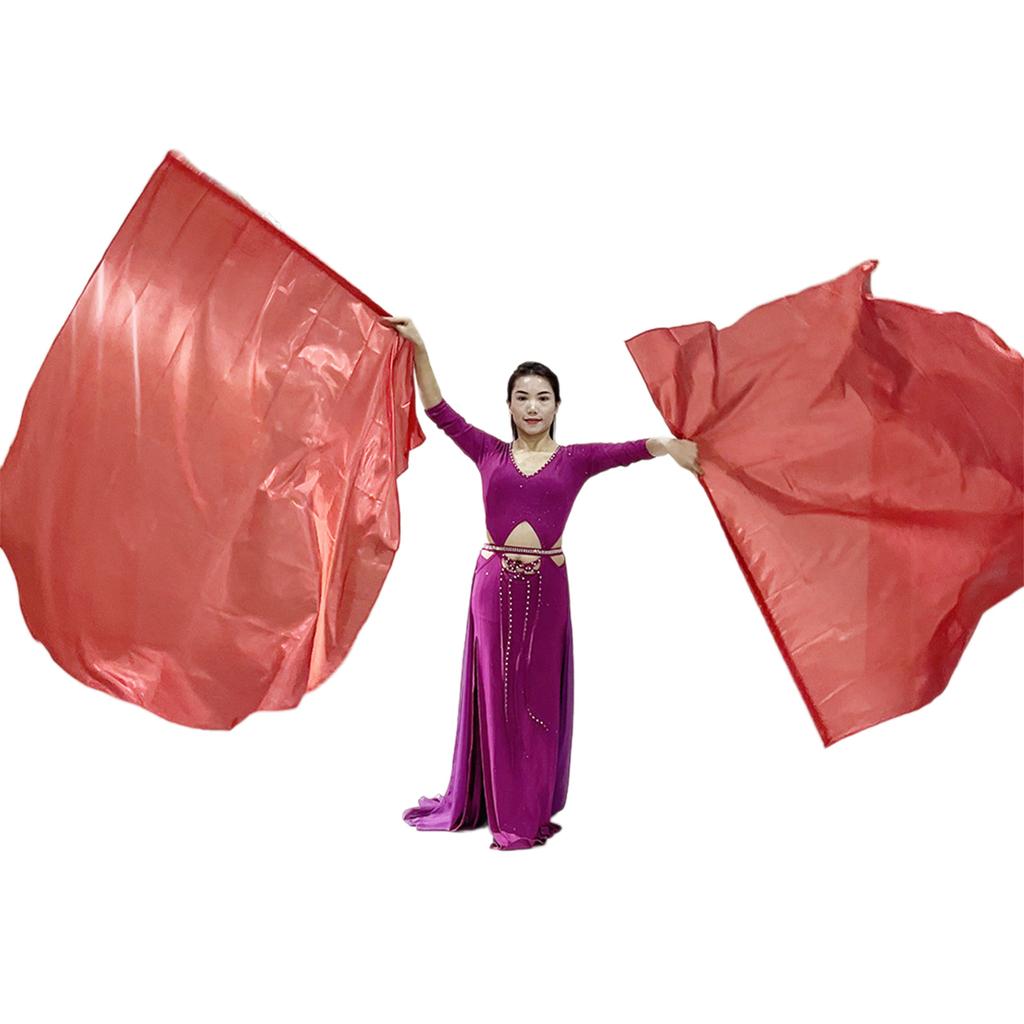 2Pcs Praise Dance Flags Semicircle Angel Wing Flags Praise Dance Worship Flags with Scalable Rod for Dance Church