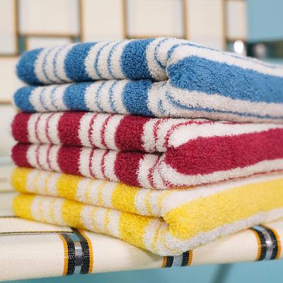 Serviette d'hôtel rayée bio Serviette premium 1 pièce
