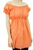 Bimba Women's Off shoulder Puff Sleeve Tops Elastic Waist Blouse Cotton