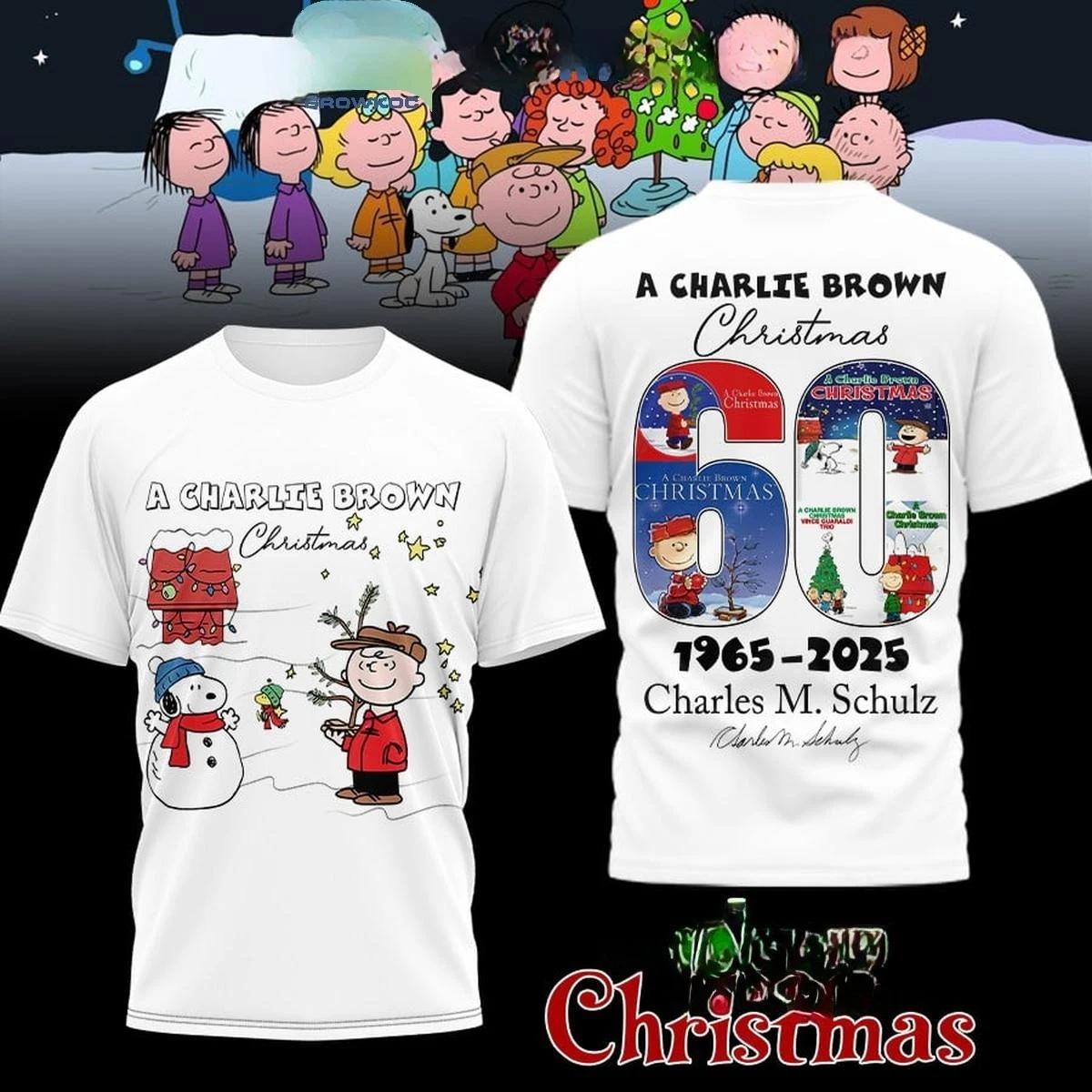 

A Ch@rlie Brown Christmas 60 Years 1965 2025 3D T-Shirt L