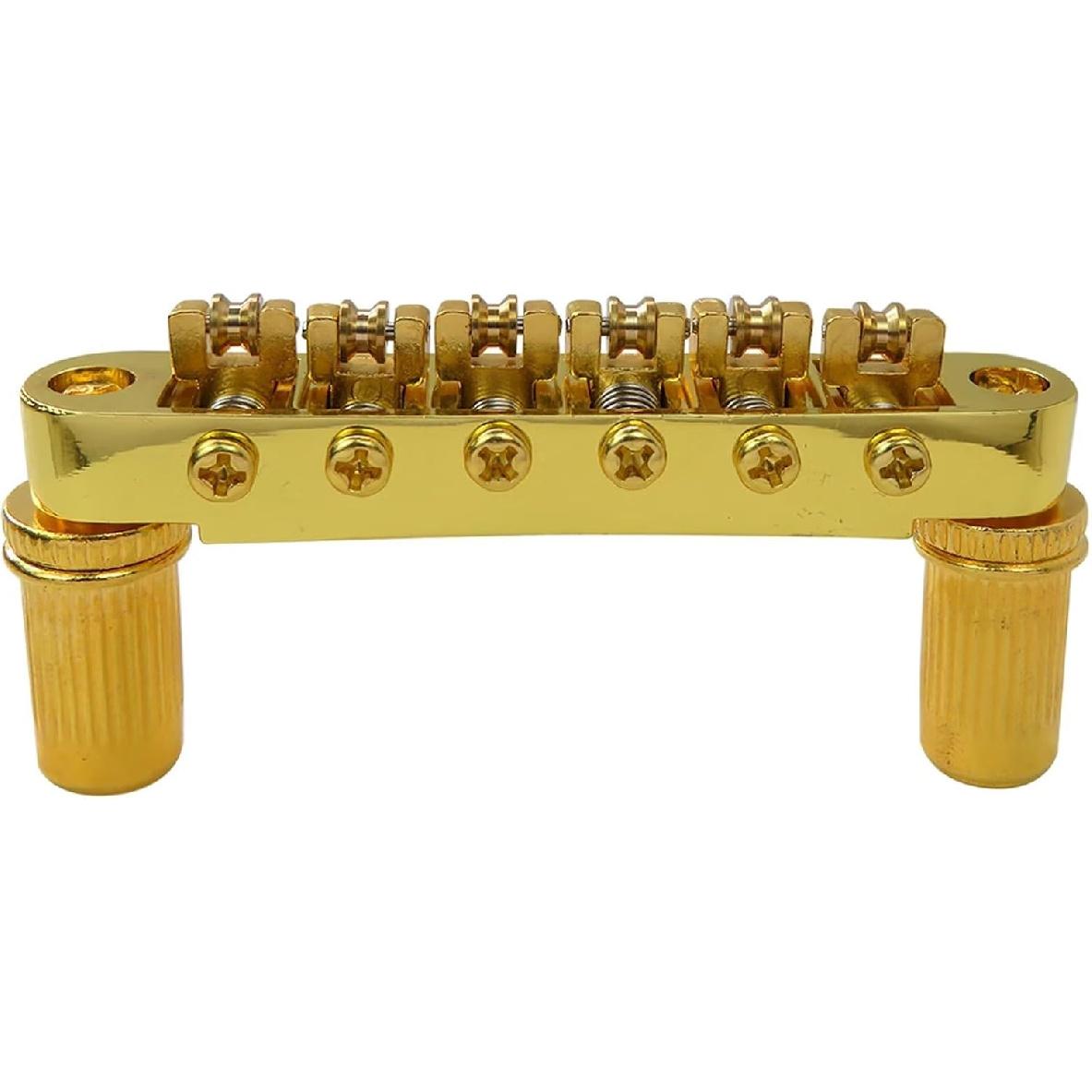 Золотой бридж Tune-O-Matic с роликовыми седлами (6 штук) для гитар Epiphone