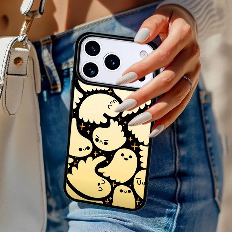 BOO Halloween Ghosts Phone Case For iPhone 17 Air 14 15 13 12 Max Cover For Apple 14 15 16 16e 11 Pro Max Plus Coque