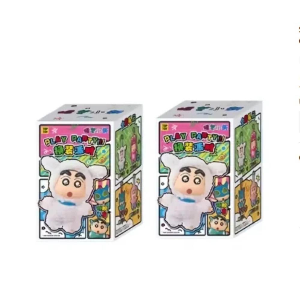 Toptoy CrayonShin-Chan Blind Box Kostümparty Serie Vinylpuppe Anime Actionfigur Mystery Box Kawaii Sammlung Modell Spielzeug Geschenk