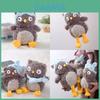 Cute Cartoon Eye Mask Owl Plush Toy Doll Pillow For Kids And Girls Soft Animal Pillow Gift