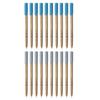 Flair Woody 0.7 Mm Ball Pen Combo Pack of 2 X 10 Pcs Blue & Black Ink Pens Attractive Woody Design For Office Home & School Use