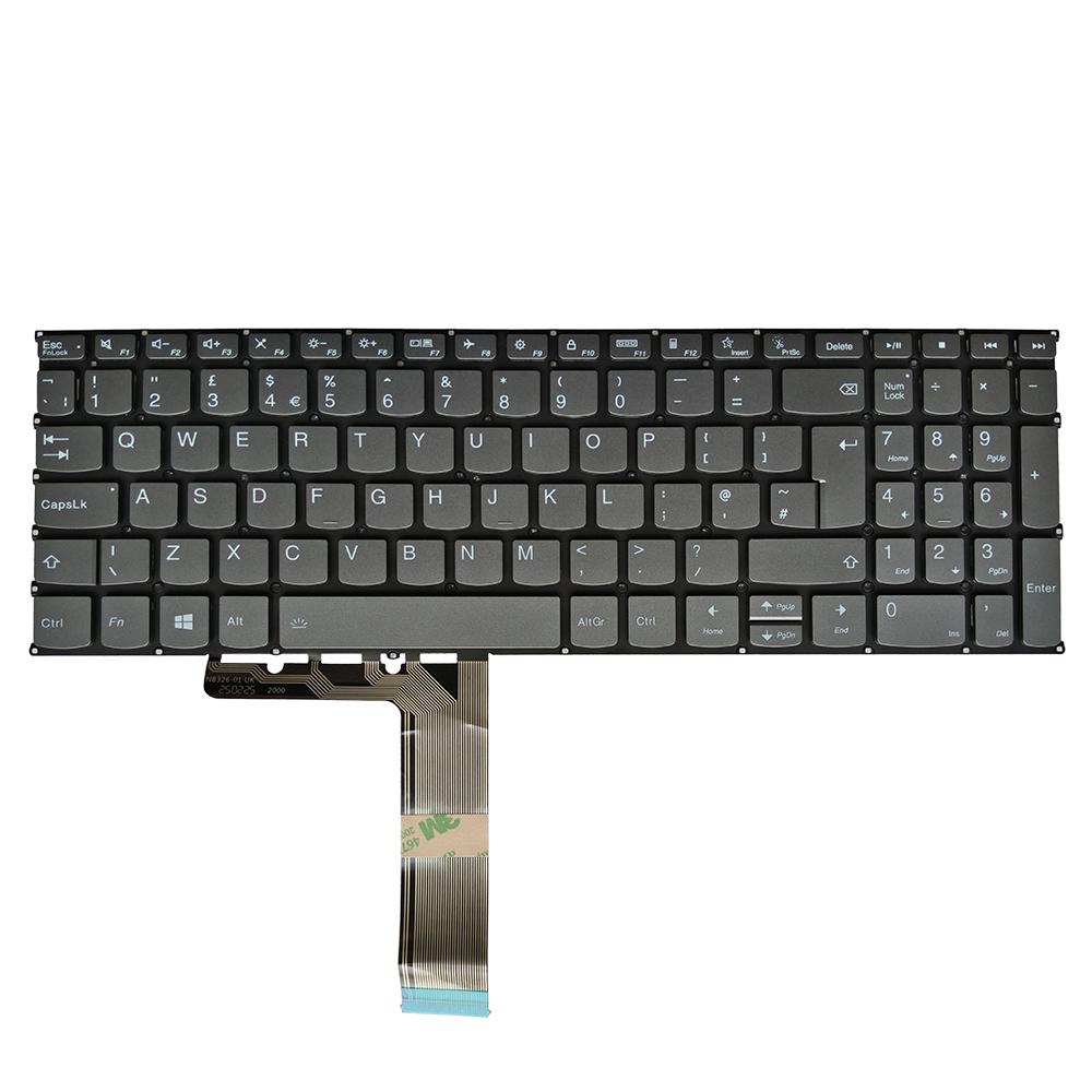 UK Backlight Laptop Keyboard for Lenovo Ideapad Yoga 7 16ARP8 83BS 7 16IRL8 82YN PC4SB SN20M61485 Keyboard New Grey F10 Lock