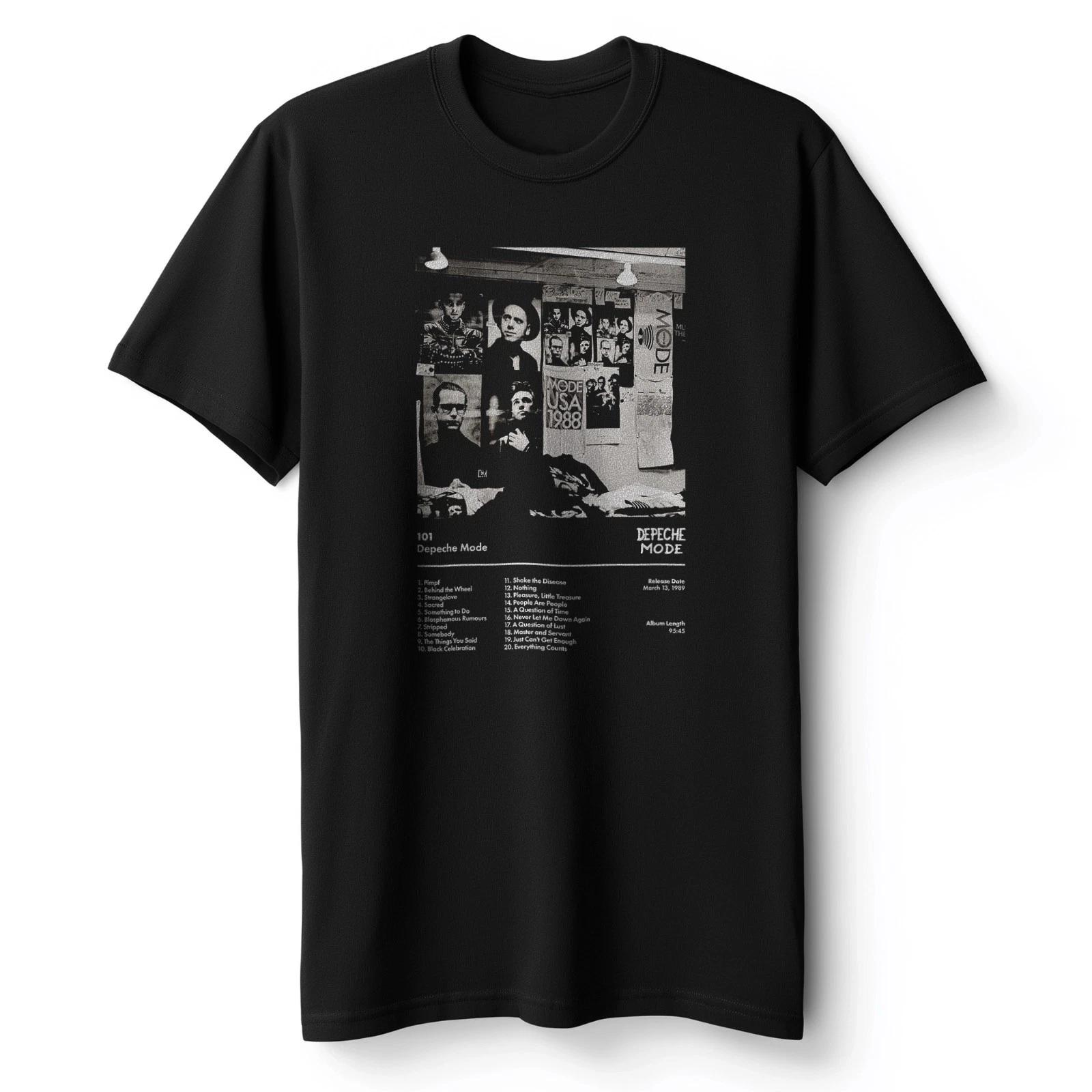 

Depeche Mode 101 Men s T-Shirt Music Playlist Cover Tee 2XL