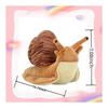 lilizzhoumax snail plush toy play house, birthday toy, simulated animal, stuffed pillow, Christmas gift, children's daily necessities, garden gift