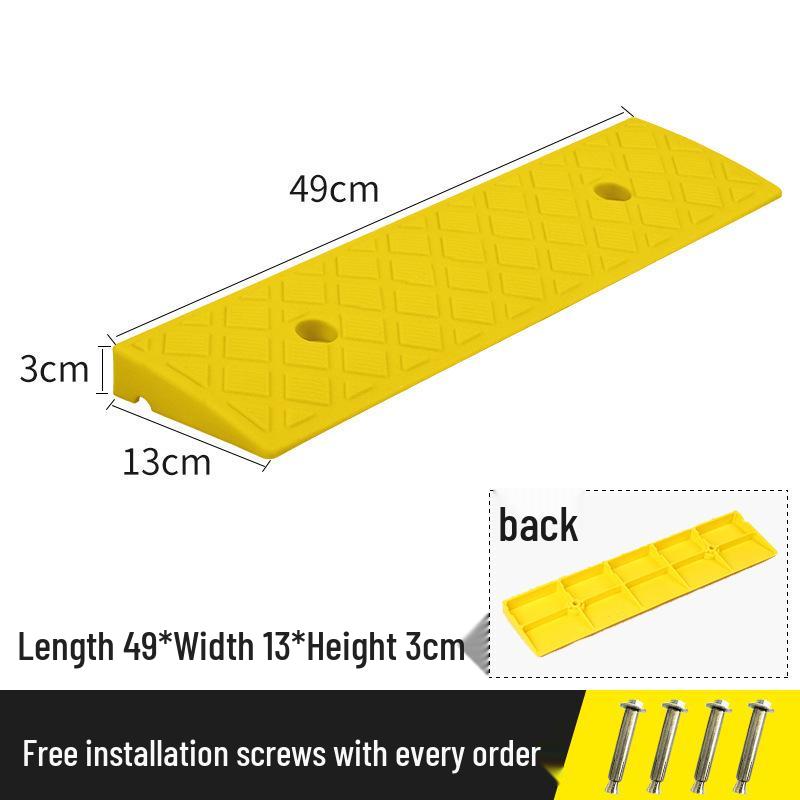 Plastic Roadside Curb Ramp: Traffic Slope & Speed Bump Pad