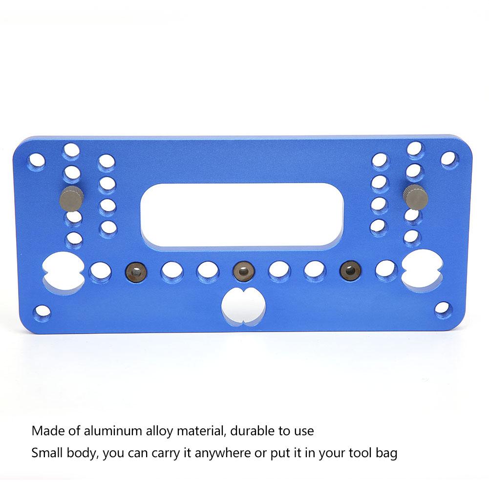 Woodworking Jig Hole Opener Puncher Blue Aluminium Alloy Locator with Screwdriver 08610A Type