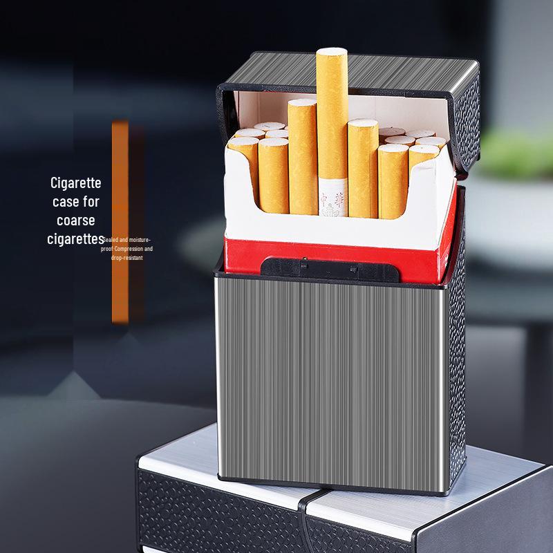 Large Capacity Creative ABS Plastic Cigarette Case - Pressure-Resistant and Moisture-Proof
