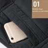 Men Winter Cotton Coat Padded Thick Plush Solid Color Hooded Long Sleeve Soft Button Closure Mid Length Windproof Pockets Elastic