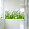 Frühling Sommer Blumen Fensteraufkleber, Wildblumen Gras Fenstersticker für Glasfenster, Doppelseitiger Statischer Anti-Kollisions Blumendekal für Klassenzimmer