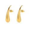 European and American water drop stainless steel stud earrings niche high sense fashion trend earrings temperament versatile earrings