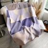 Korean Version Of Bird Grid Geometric Shape Splicing Flower Fashion Versatile Commuting Imitation Cashmere Warm Women'S Scarf