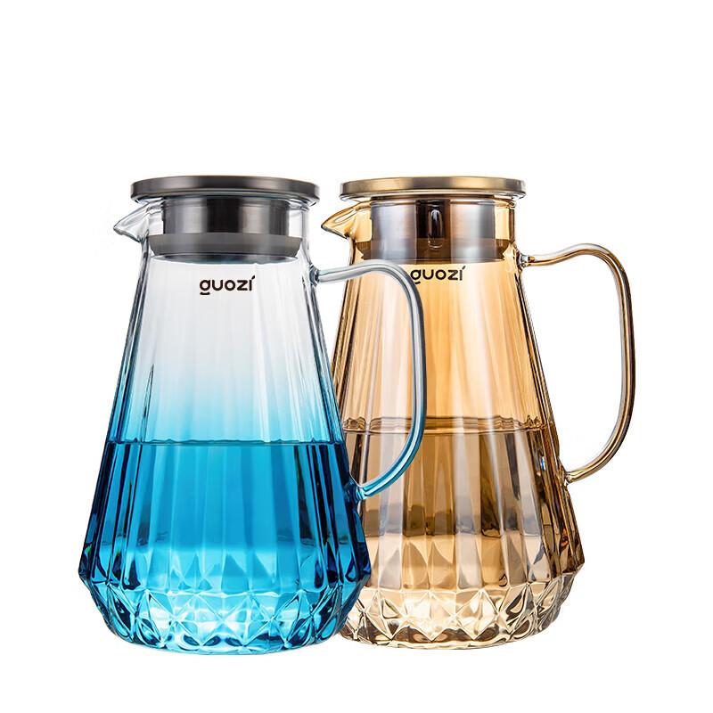 GUOZI 1800ml Borosilicate Glass Cold Water Pitcher