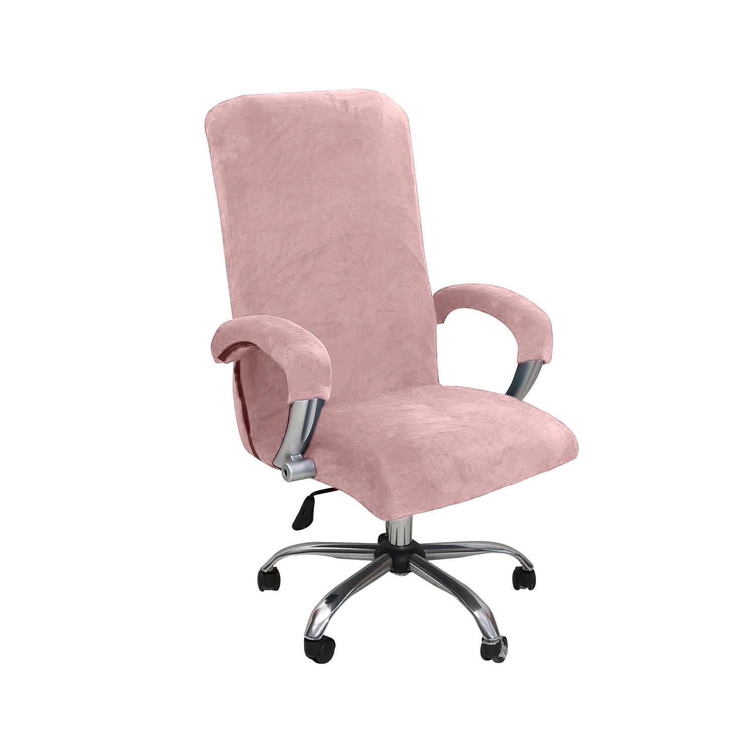 Fluwelen Elastische Kantoorstoelhoes Afneembare Computerfauteuil Beschermer Voor Home Cinema Stoelhoes L