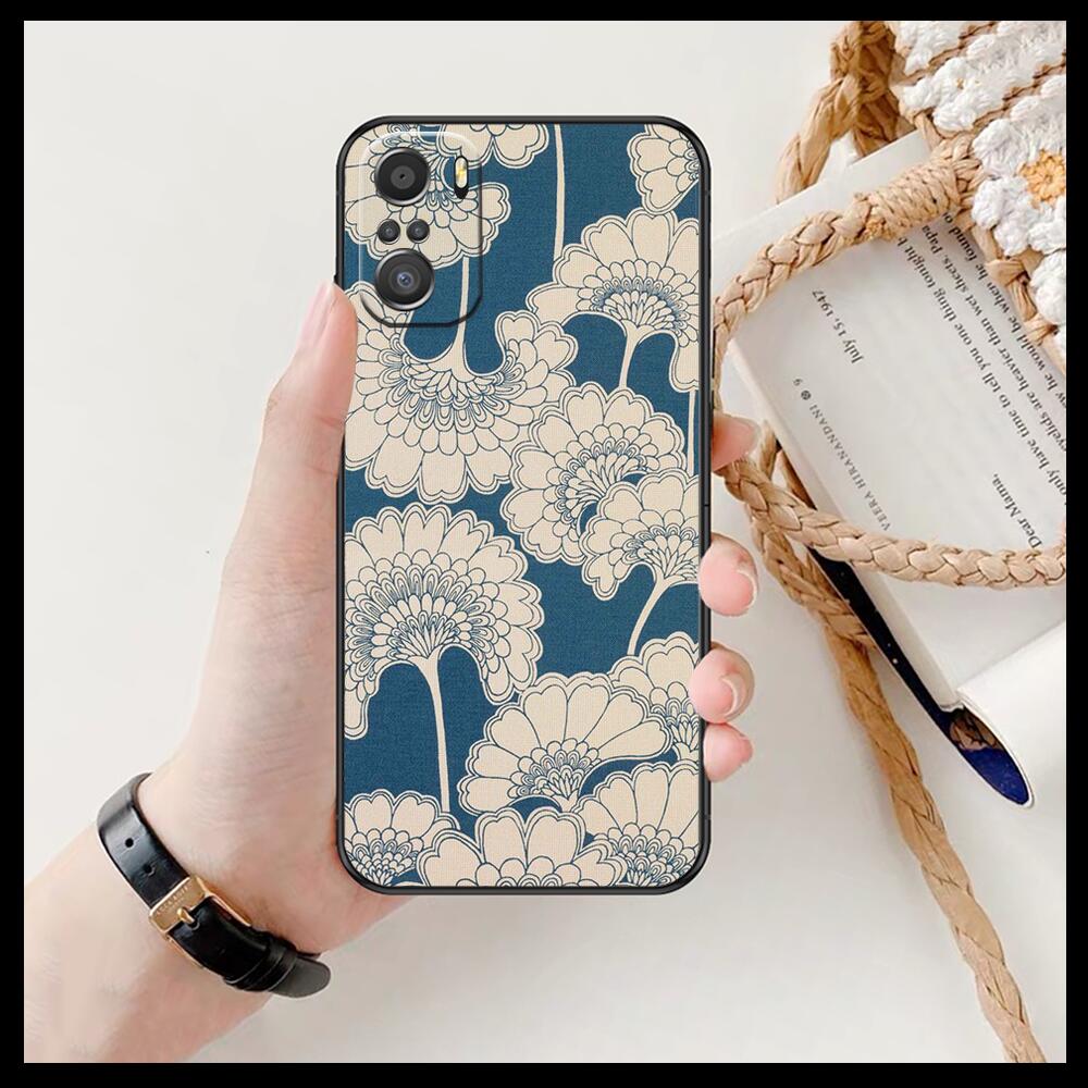 Art Flowers Banana Leaf  For Xiaomi Redmi Note 10S 10 9T 9S 9 8T 8 7S 7 6 5A 5 Pro Max Soft Black Phone Case