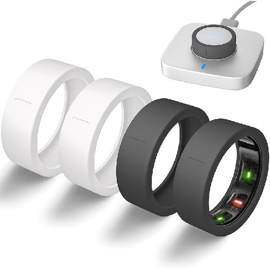 

Ультратонкие Чехлы Совместимые с Oura Ring Gen 4/Oura Gen 3 Cover, Эластичный Силиконовый Протекторный Чехол Защита от Царапин Аксессуары для Умных Колец S (6/7/8/9/10)