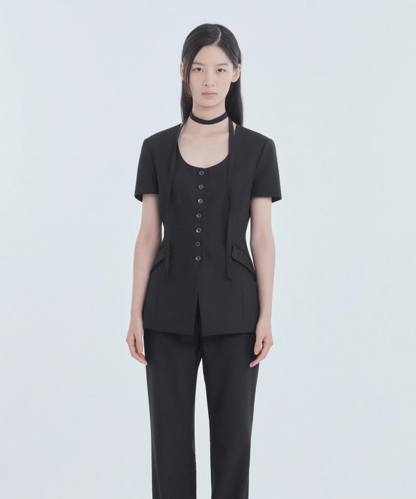 Mausolleum Emma Straight Fit Slacks - Black