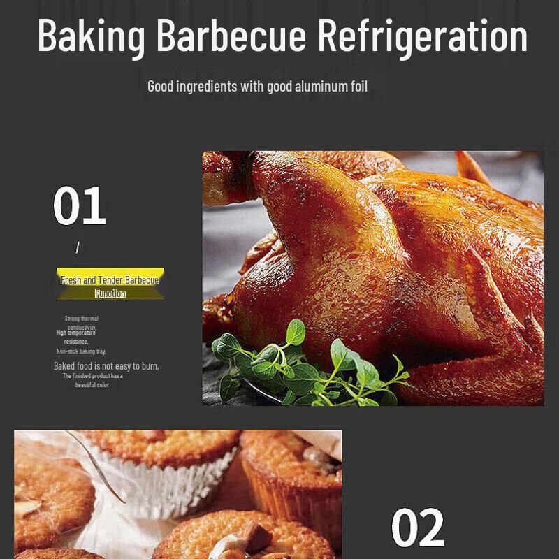 Heavy-Duty Aluminum Foil Roll for BBQ & Baking