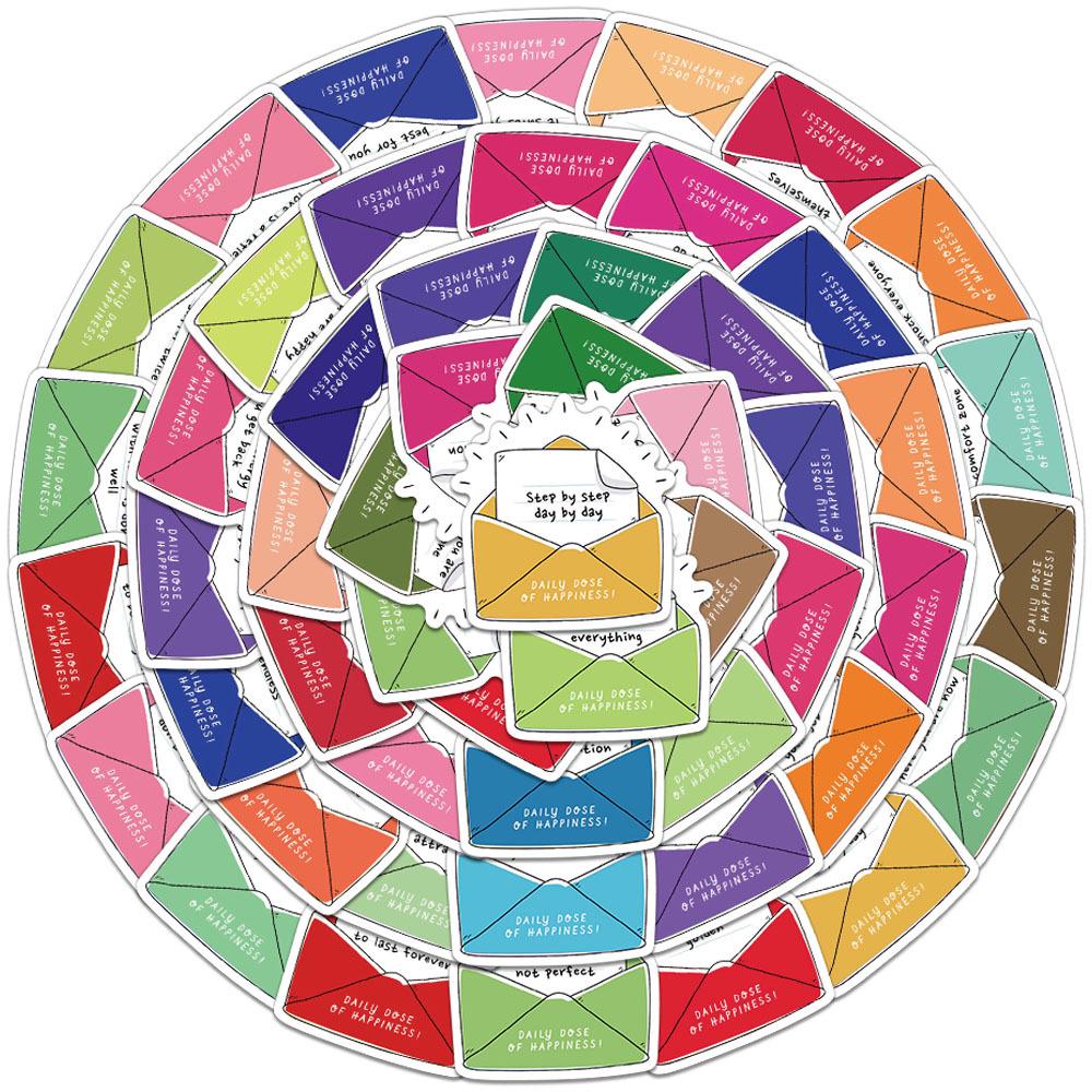 50 Creative Happy Day Journal Stickers Set