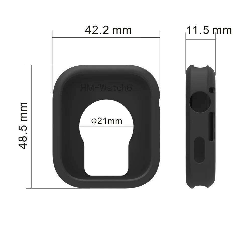 Screen Protective Case For Redmi Watch 6 Watch6 Cover Soft and Durable Silicone Hollow Protector Bumper Shell Accessories