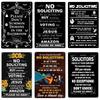 No Soliciting Funny Metal Sign for House Office Shop Decor Please Do Not Knock Or Ring Doorbell Warning Sign Halloween Decor