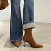 Pointed Short Boots Women's Autumn and Winter 2025 New Women's Boots Thin Heel Boots Short Boots Thin Boots Martin Boots High Heels