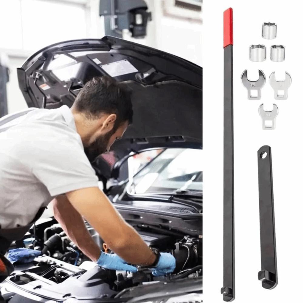8 Pcs Interchangeable Open-End Belt Tension Adjuster Tool Automotive Repair Kit Workshop Use