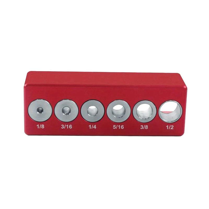 A96I-Round Pipe Punch Positioner Woodworking Self-Centering Pin Fixture Wood Straight Drilling Positioner Positioning Aid