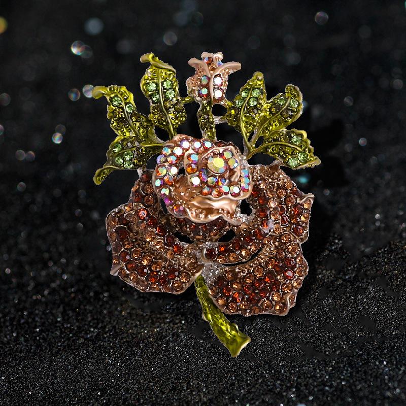 Модная Роза Высококачественное Растение Популярный Ювелирный Значок 3*4cm