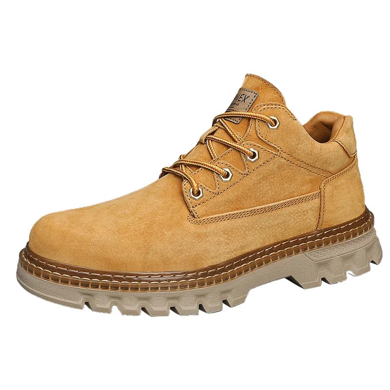 Fashion 2025 Winter Ankle Boots Men's Boots Outdoor Comfortable Yellow Boots with Classic Design High Top Men Casual Shoes Choice