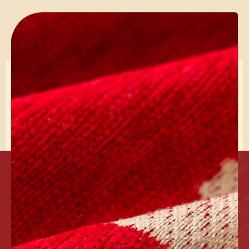 Sofa Cover Chinese Style Red Festive Wedding Decoration Chenille Sofa Towel Furniture Dust Cover Home Textile