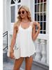 2024 Spring/Summer Women's Sleeveless V-Neck Hollow Vest with Suspenders
