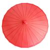 Smiti Japanese Umbrella Paper Umbrella Parasol Plain 9 Colors Diameter 84cm Red