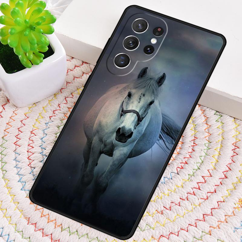Running Animal Horse TPU Phone Case For Samsung Galaxy Note 10 Pro S26 S25 S24 S23 S22 Ultra Plus S21 FE S20 Shockproof Cover
