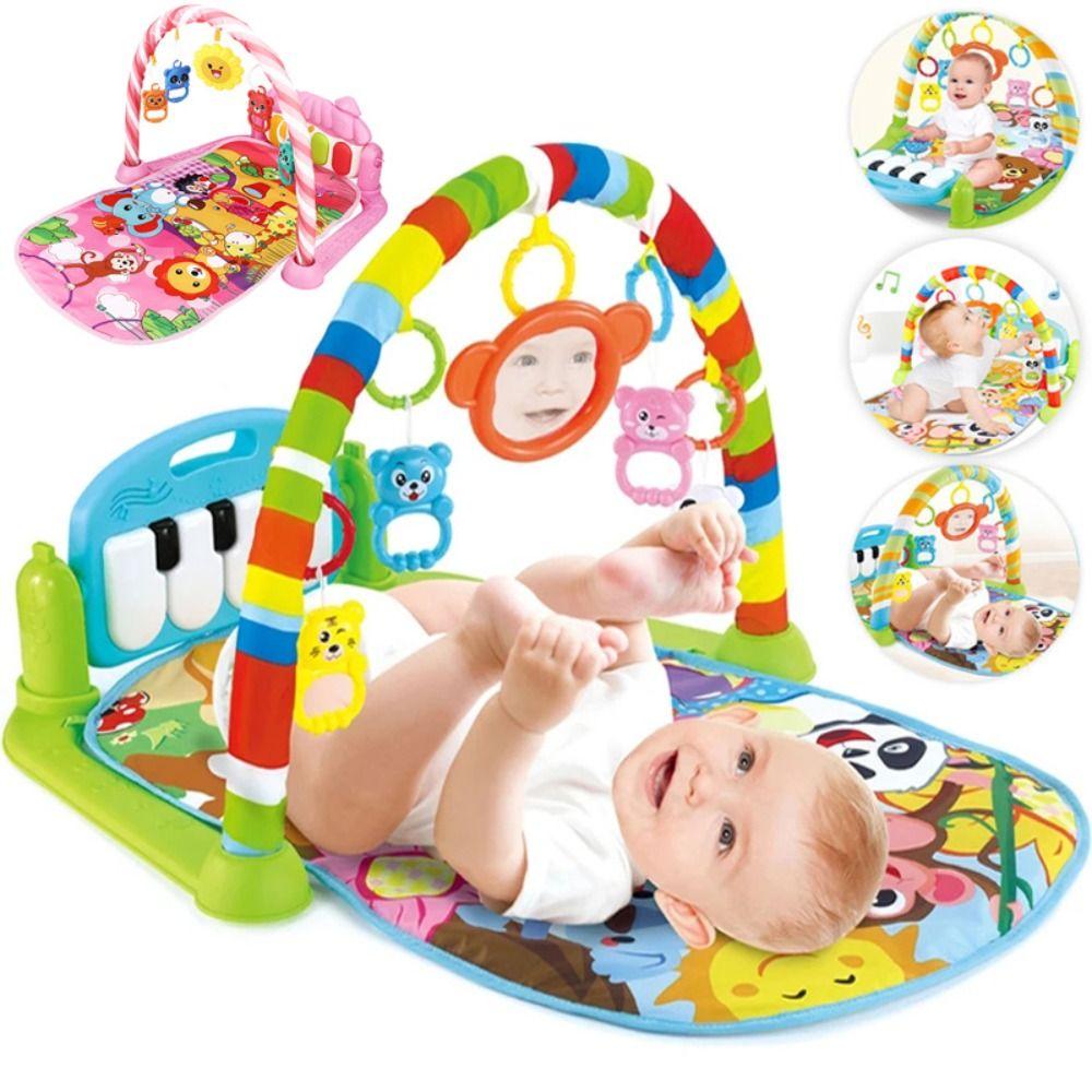 Music Rack Newborn Activity Gym Toy Early Education Infant Crawling Blanket Pedal  Gifts