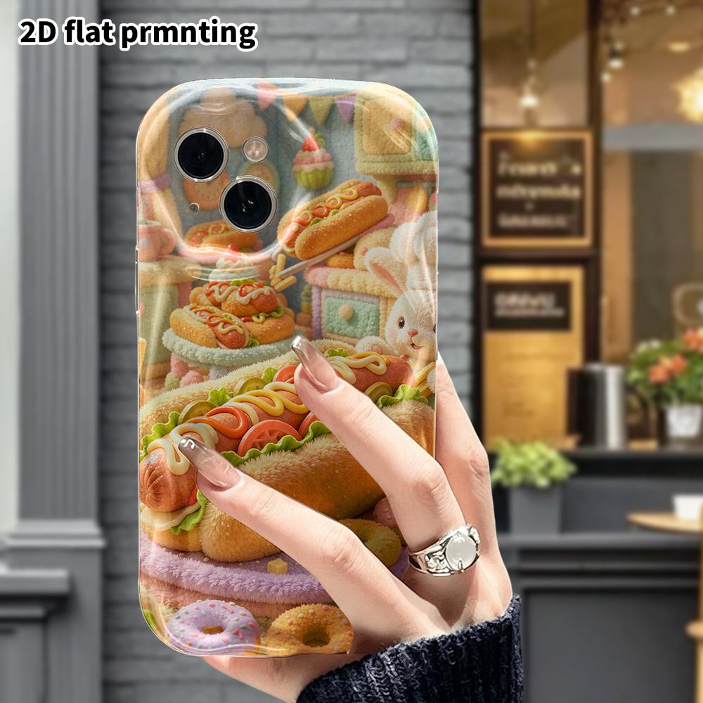 Phone case: 2D flat, suitable for iPhone 18 17 16 15 14 13 12 Pro protective case, mini kitchen, perfect Christmas and Halloween holiday gift