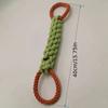 1 large, durable dog rope knot toy—a chew-resistant pet toy designed for dental care and outdoor play