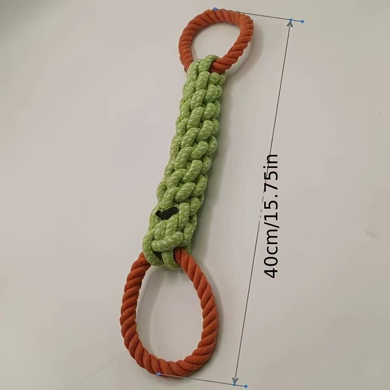 1 large, durable dog rope knot toy—a chew-resistant pet toy designed for dental care and outdoor play
