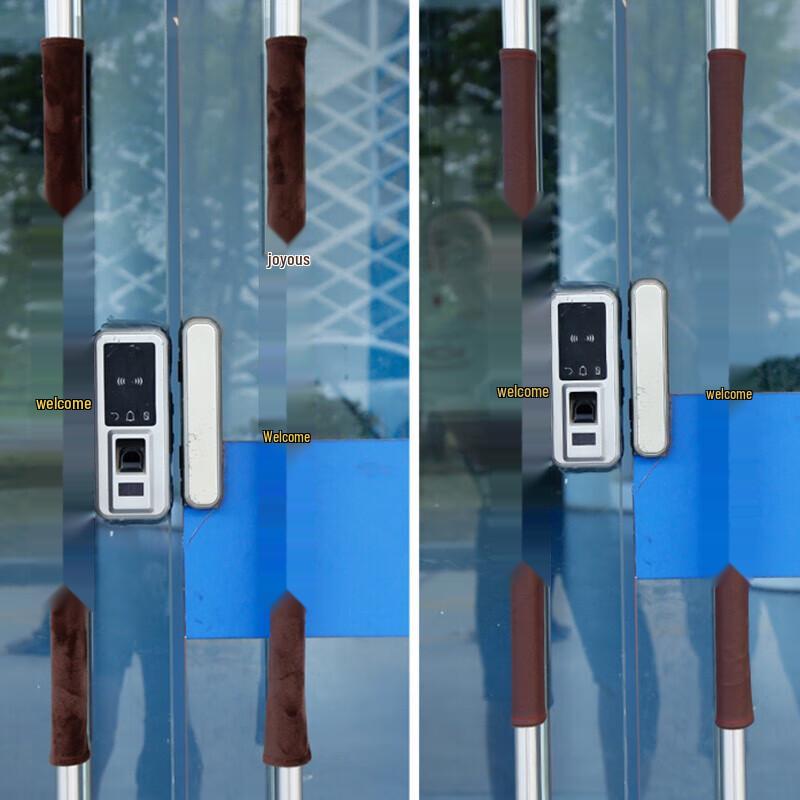 Embroidered Flannel Anti-slip Door Handle Cover