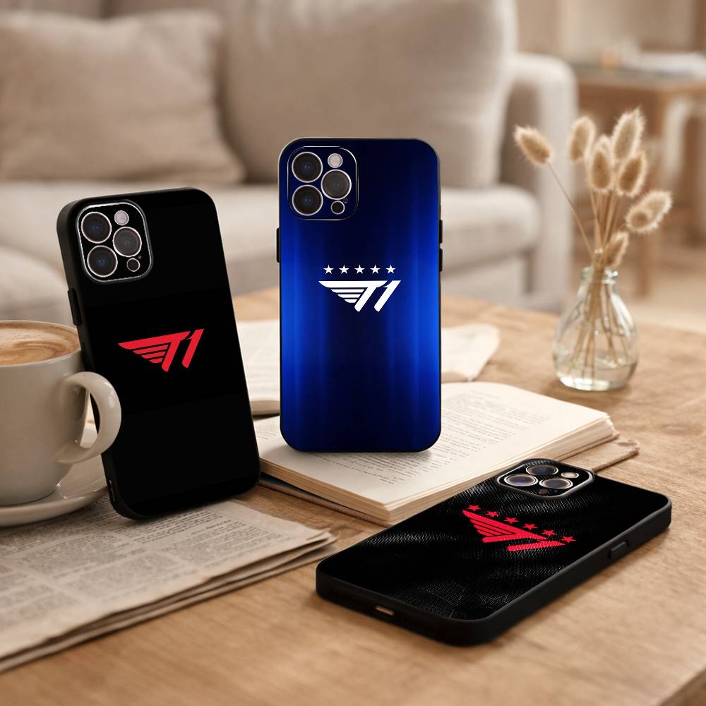 Team T1 F-Faker 2025 LCK Six Star Phone Case For iPhone17 16 15 14 13 12 11 Pro Max Plus,5G Soft Black Case