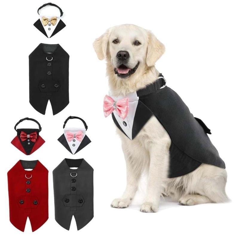 Pet Party Costume Suit Birthday Dog Vests Fashionable Dog Clothes Stylish Pet