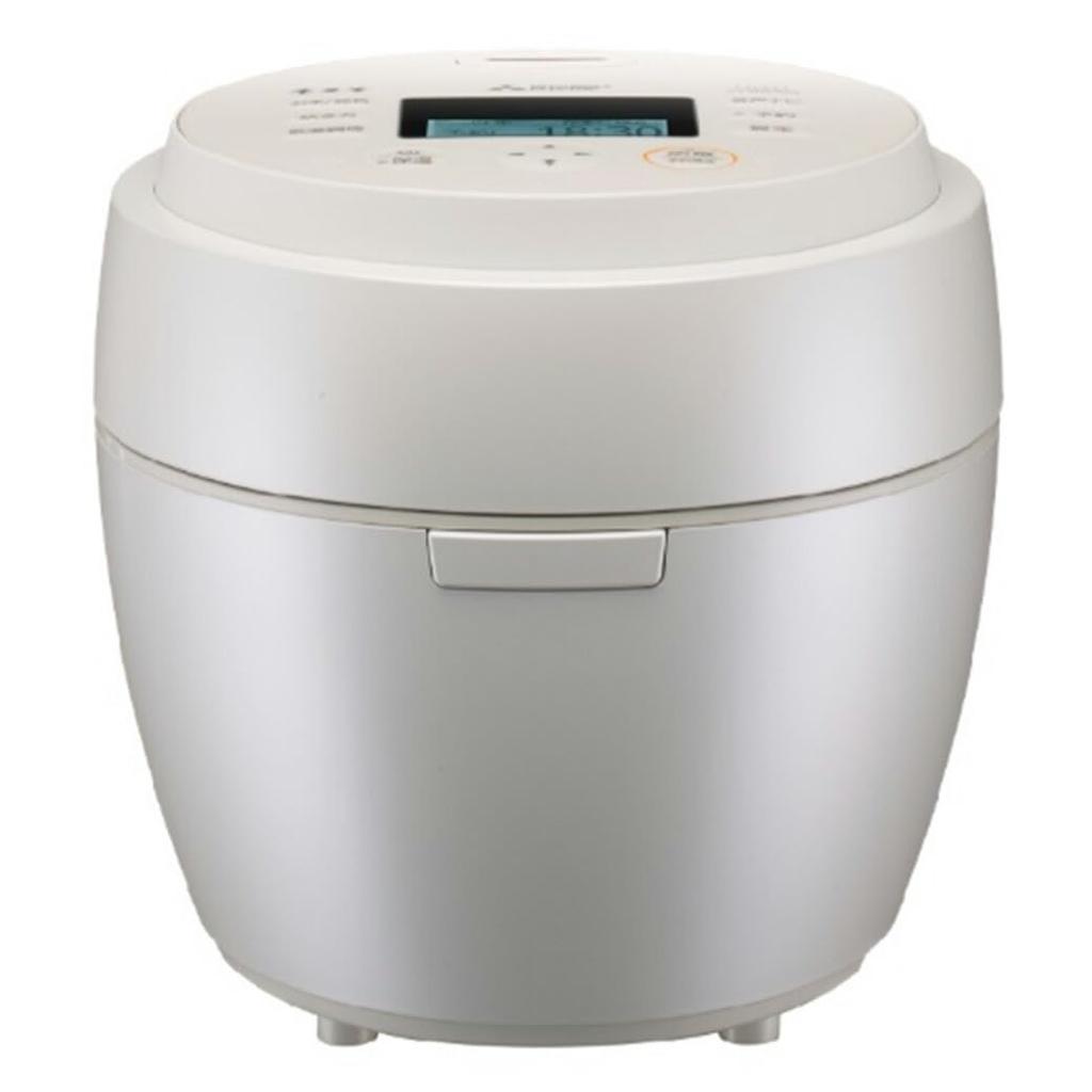 IH Rice Cooker with Charcoal Kamado Tsumugi and Frozen Brown Rice NJ-BW10H-W (White Pearl) Pot, 5.5 Cups, White, Cooking, Silk,