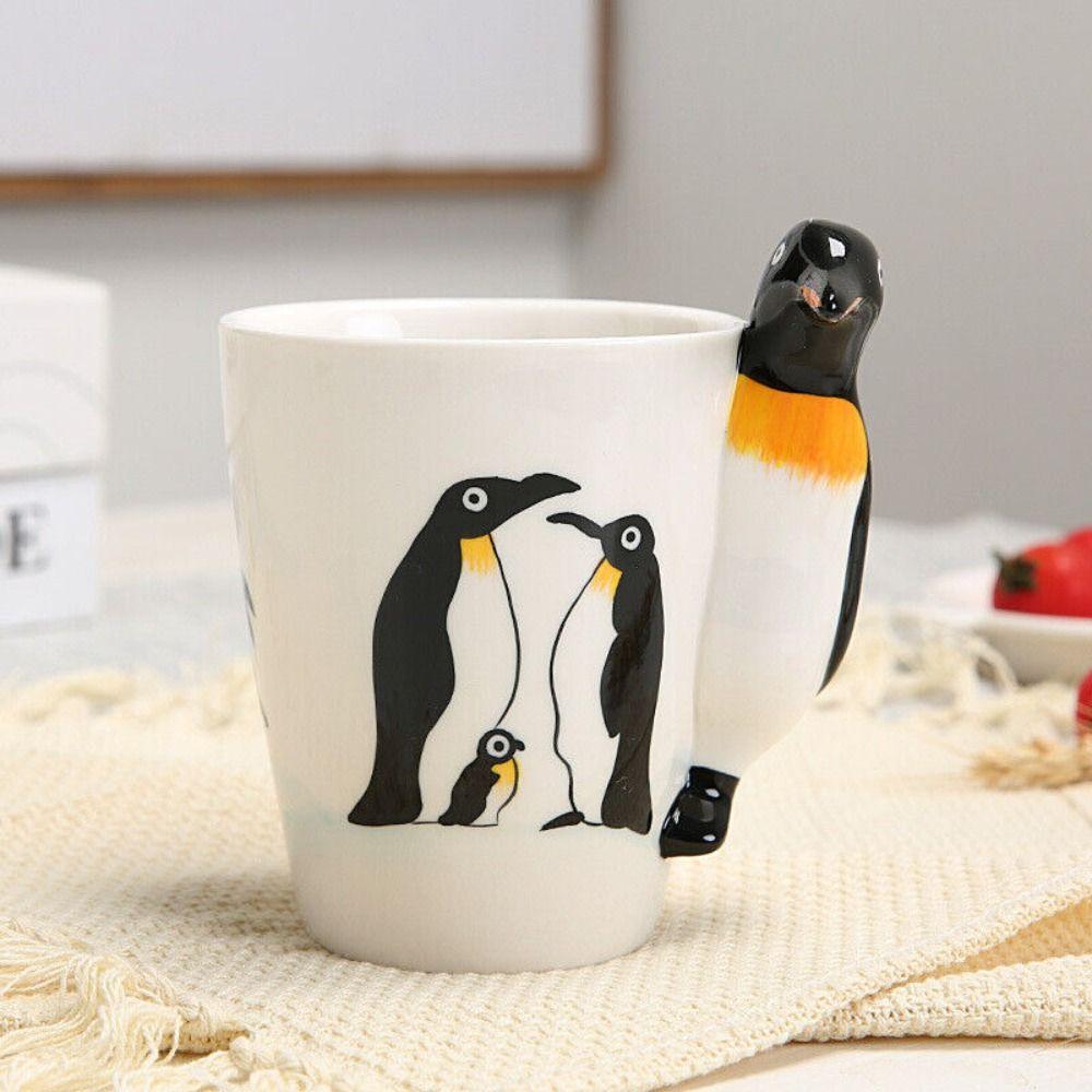 Kubek ceramiczny 3D stereoskopowy nowy z uchwytem malowidła kubek ze zwierzętami triceratops krab kubek śniadaniowy na herbatę/kawę/mleko kubek