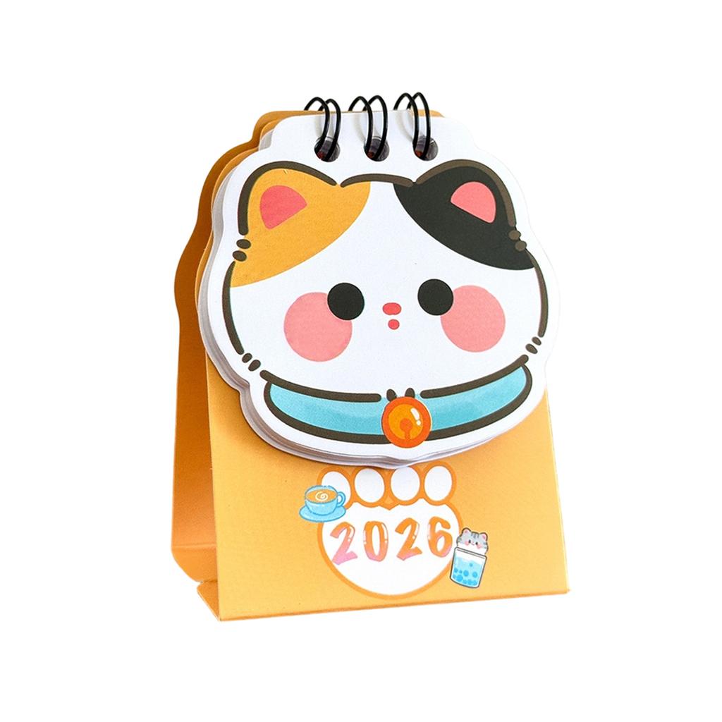 2026 Desk Calendar, Cute Shaped Desktop Calendar, Compact Decorative Calendar For Home Desk