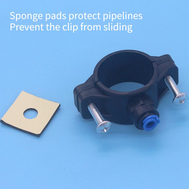1/2/3Pcs Adjustable 38-58Mm Water Drain Waste Water Pipe Clamps 1/4" Od Hose Quick Connection Reverse Osmosis Aquarium