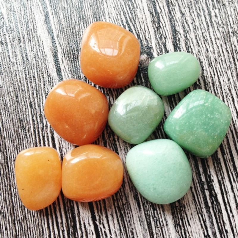5pcs  Bulk  Mixed Natural Assorted Tumbled Stones Crystal Healing Reiki 10-25mm  MIX  COLOR